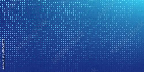 abstract dot blue color pattern screen led light gradient texture background.