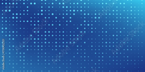 abstract dot blue color pattern screen led light gradient texture background.