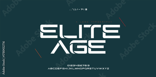 Creative modern alphabet fonts. Typography abstract decorative sport, game, technology, fashion, digital, future creative logo font. vector illustration