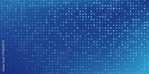 abstract dot blue color pattern screen led light gradient texture background.