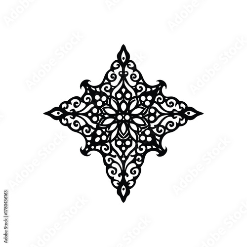 Viking Longship Dragon Head Drakkar Silhouette Icon