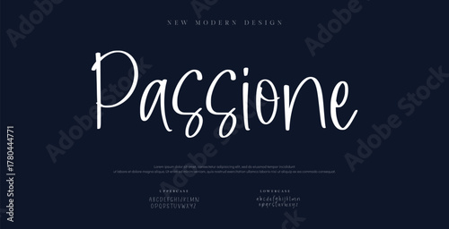 incomplete calligraphy alphabet capital lettering a to z font family