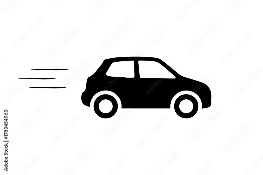 Fototapeta premium Car Driving Illustration