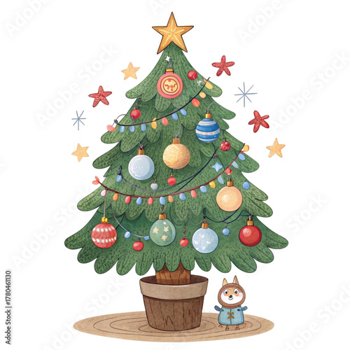 Decorated christmas tree