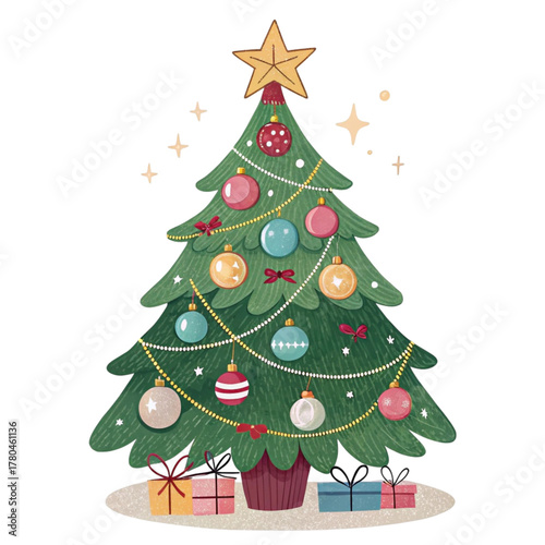 Christmas tree with gifts