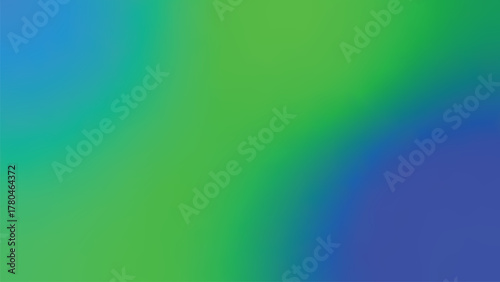 Smooth green and blue color gradient vector background with soft transitions and vibrant hues