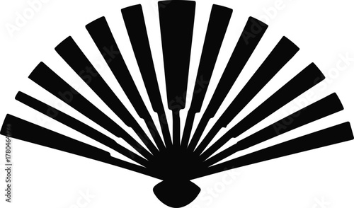 Vector icon representing a radar detection wave or sonar signal emitting scanning rays