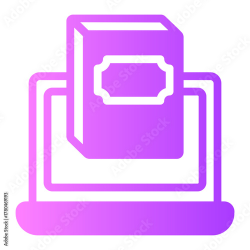 online learning gradient icon