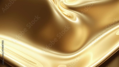 Shimmering golden fabric flowing elegantly in soft light creating a luxurious and inviting atmosphere