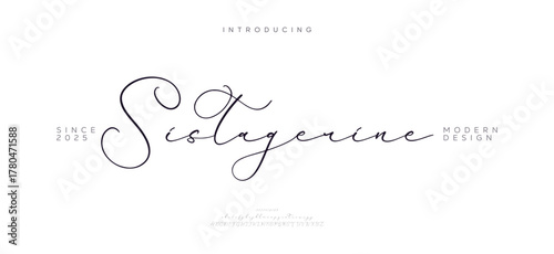 Elegant Font Uppercase Lowercase and Number. wedding font, Classic Lettering Minimal Fashion Designs. Typography modern serif fonts regular decorative vintage concept. vector illustration