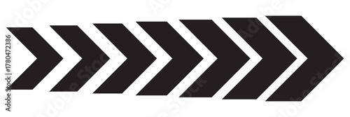 dynamic moving arrow representing speed, acceleration, fast. transparent  and vector illustration.