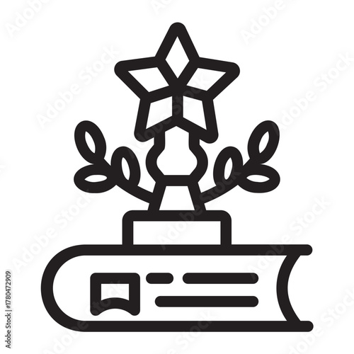 best seller line icon