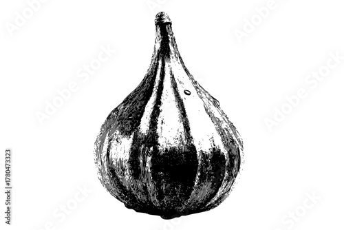 Silent Sentinel: Elegant Artistry Single Bulb | Clean, isolated vector art for creative projects.