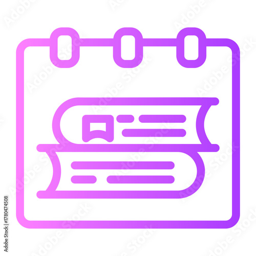 calendar gradient icon