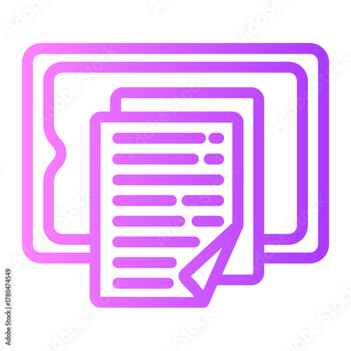 online learning gradient icon