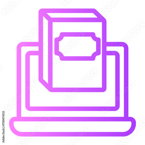 online learning gradient icon