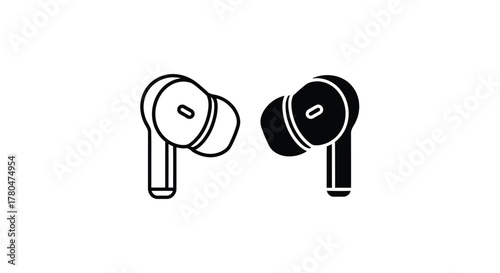 Wireless Earbuds Icons