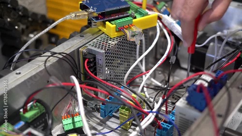 network cables connected to switch