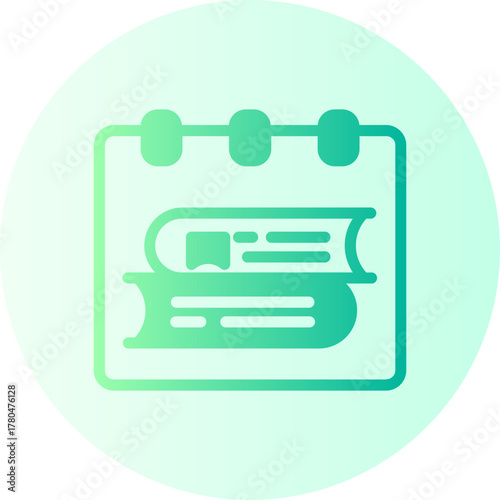 calendar gradient icon