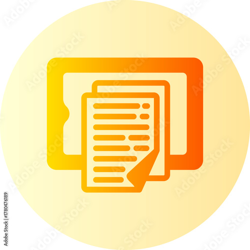 online learning gradient icon