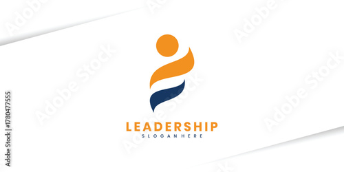 Leadership logo design for business symbol