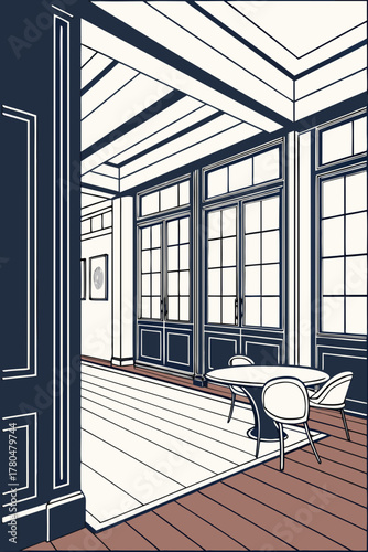 interior of a modern building