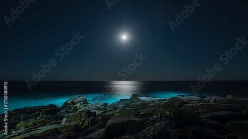 Fototapeta Naklejka Na Ścianę i Meble -  night sky over the sea