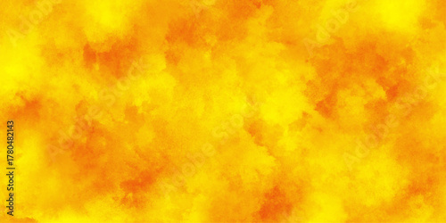 Yellow watercolor background for your design, yellow watercolor on white background ,Hand drawn illustration for your design. place for text. orange and yellow background with watercolor and grunge,