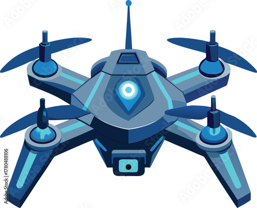 Cyber Futuristic Drone System Security Defence Robotics Technology