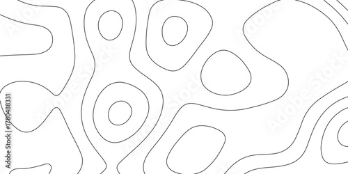 Abstract topographic contours map background, wave paper curved reliefs abstract background. geographic line map Modern design with topographic wavy pattern design. vector illustration.