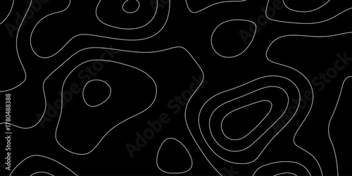 Abstract topographic contours map background, wave paper curved reliefs abstract background. geographic line map Modern design with topographic wavy pattern design. vector illustration.