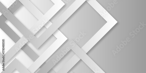 white and gray vector futuristic tech glow and shinning line simple modern abstract background. Vector abstract futuristic technology concept banner for cover, poster, presentation wallpaper vector.