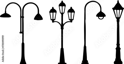 Street light vector, vector of street light, street light creative vector art, vector of street light illustration