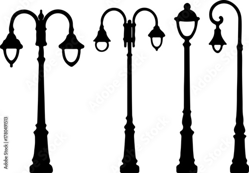Street light vector, vector of street light, street light creative vector art, vector of street light illustration