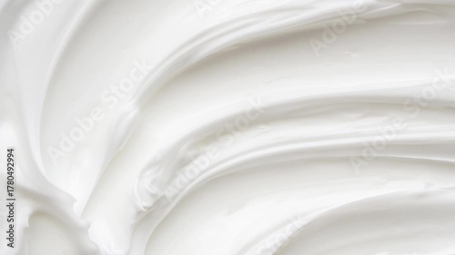 White lotion beauty skincare cream texture cosmetic product background stop motion