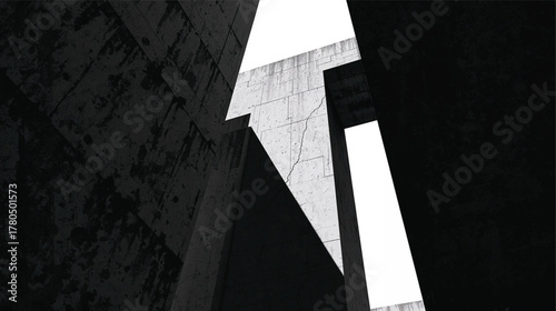 Contemporary Brutalist City Illustration with Minimalist Concrete Aesthetic.