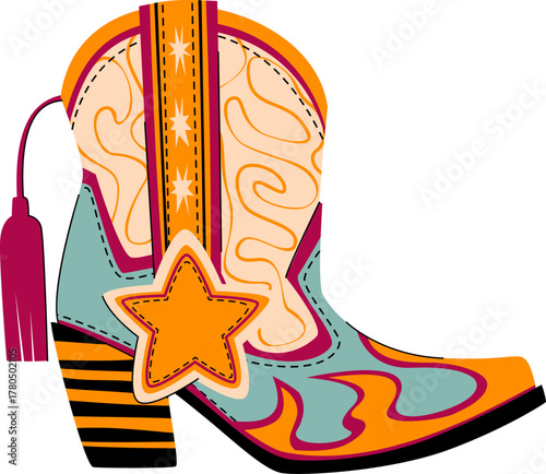 Star Boots with Tassel