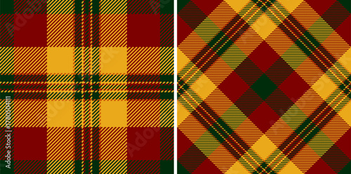 Seamless plaid textile of vector tartan pattern with a texture fabric check background. Set in skin colors for apartment decor ideas.