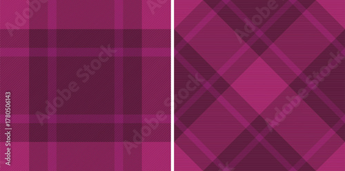 Tartan fabric texture of seamless background vector with a textile plaid check pattern. Set in vintage colors. Geometric unique identity design.