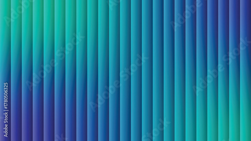 Abstract Stripes in Gradient: A striking display of vertical stripes, a vibrant dance of color from teal to deep blue, inviting the eye to explore its captivating form.