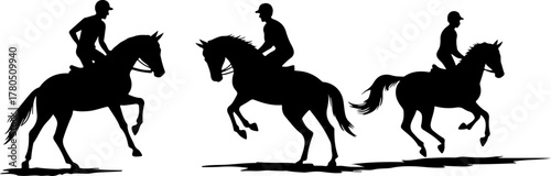 Horse Riders Silhouette
