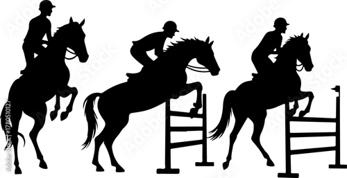 Horse Riders Silhouette