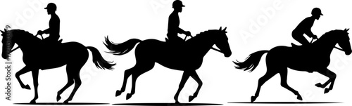 Horse Riders Silhouette