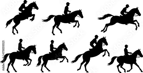 Horse Riders Silhouette