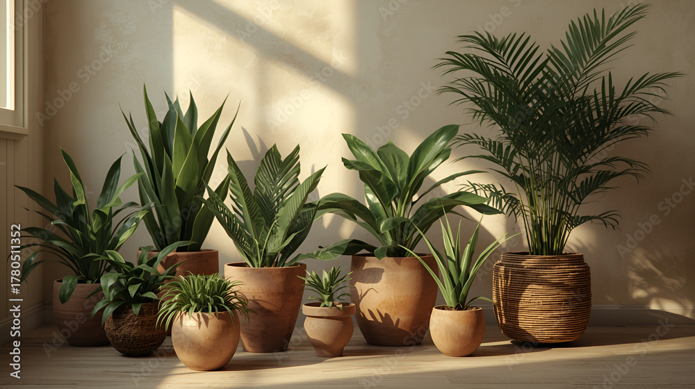 Fototapeta premium plant in the living room