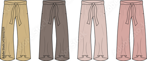 Wide Leg Lounge Pants Set Comfortable & Stylish Apparel for Relaxation