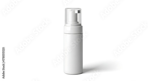 Wallpaper Mural White cosmetic bottle with pump dispenser on white background Torontodigital.ca