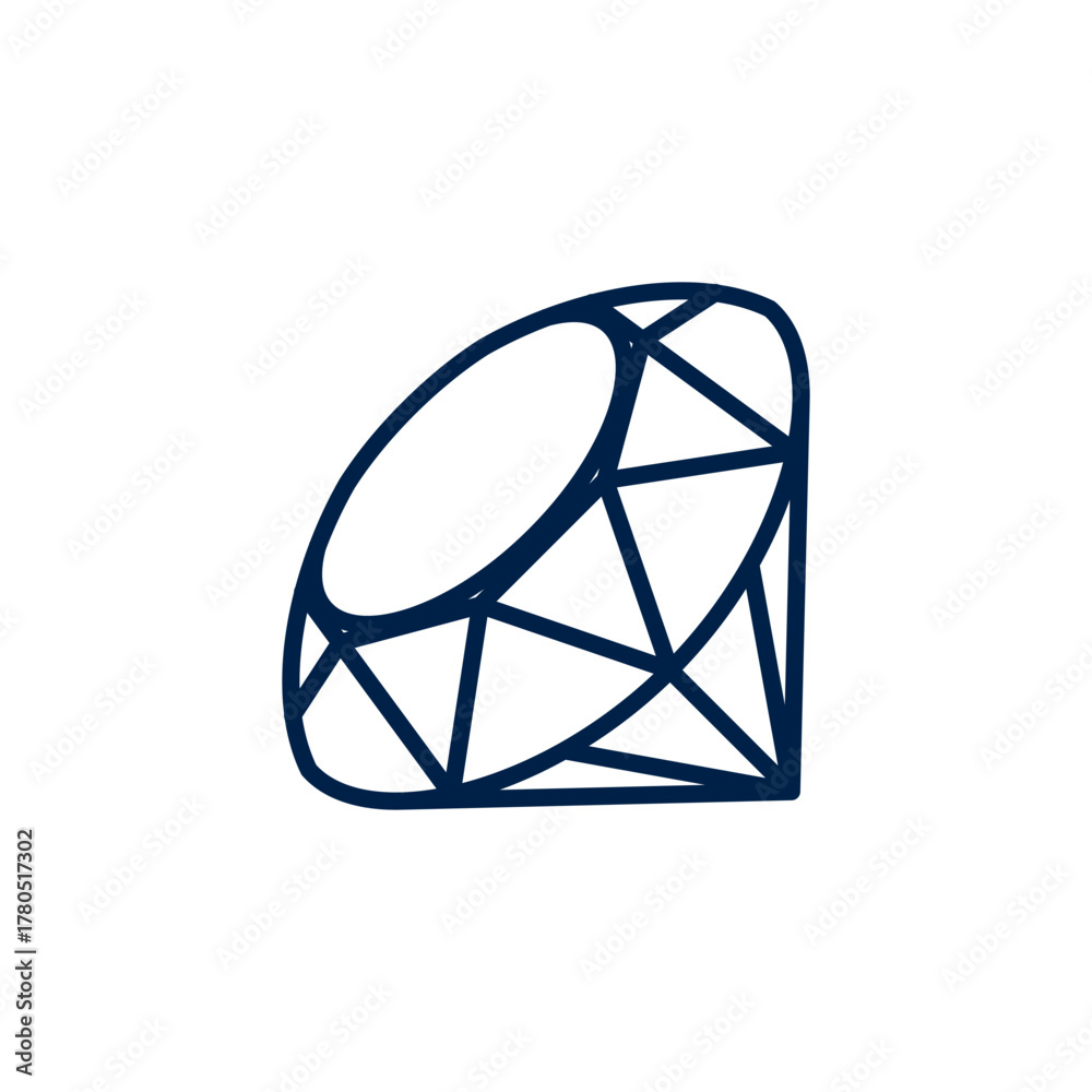 Obraz premium Ruby vector illustration icon design trendy