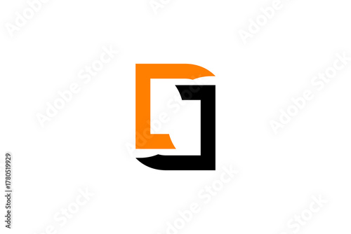 GlyphDG–LG: A Stylized Logo Combining Letters D and G or L and G in Bold, Geometric Composition
