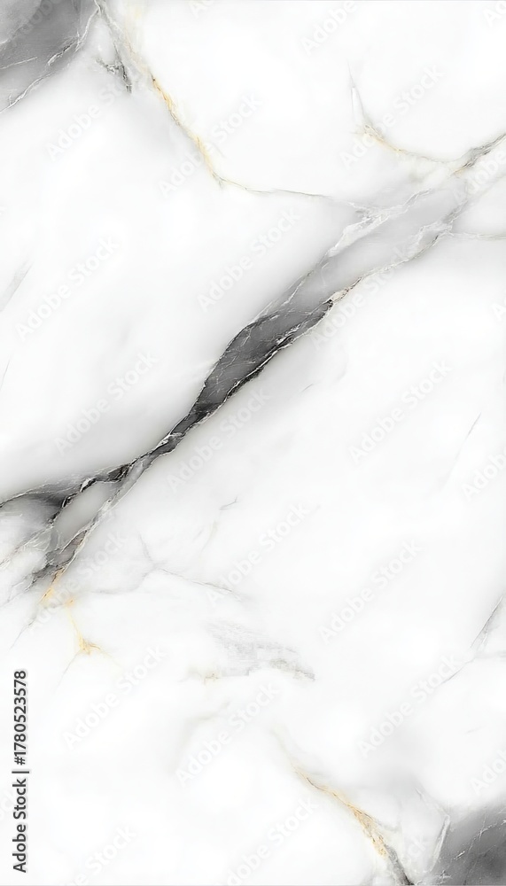 Obraz premium Elegant White Marble Texture with Calacatta Veins, Perfect for Luxury Interior Design and Decor
